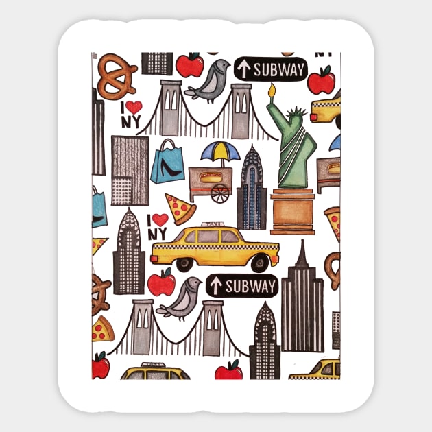 New York City Sticker by Art_incolours